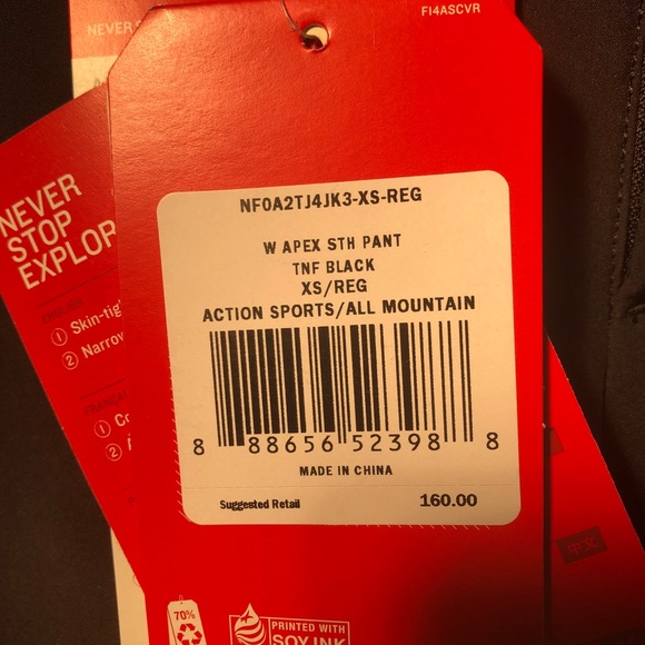 The North Face Apex STH Black XS Ski Pant - Picture 3 of 5